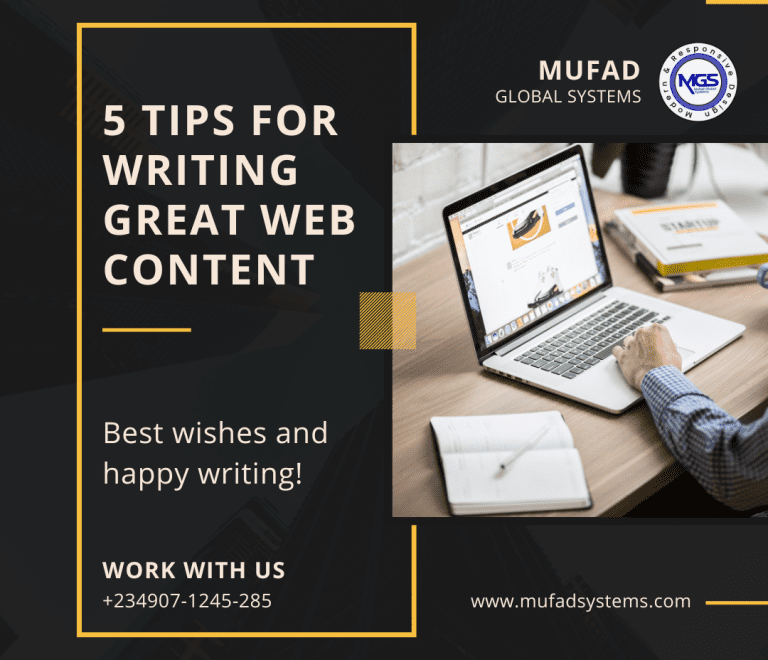 5 tips for creating outstanding web content